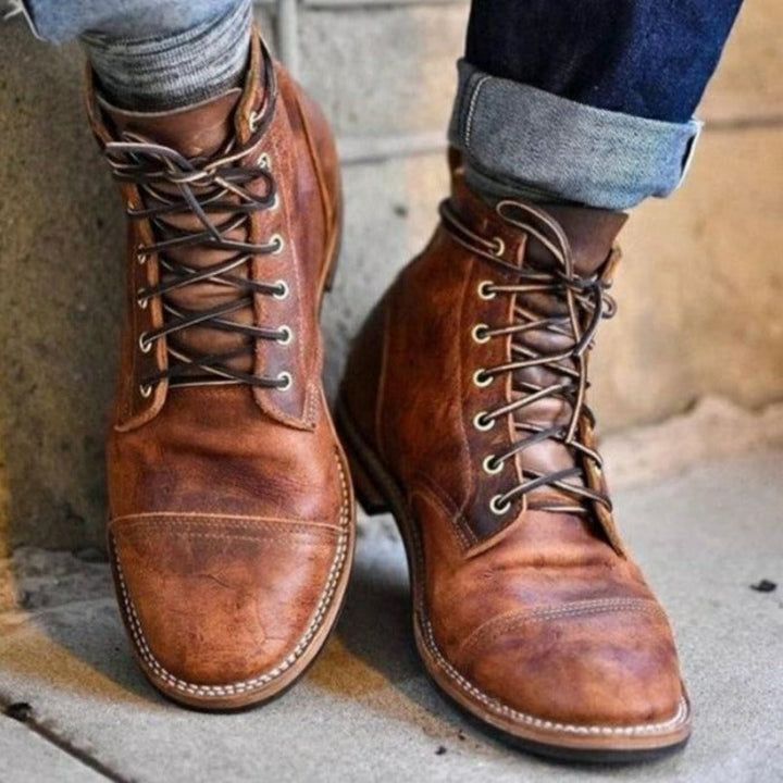 Liam - Sturdy Leather Boots for Men