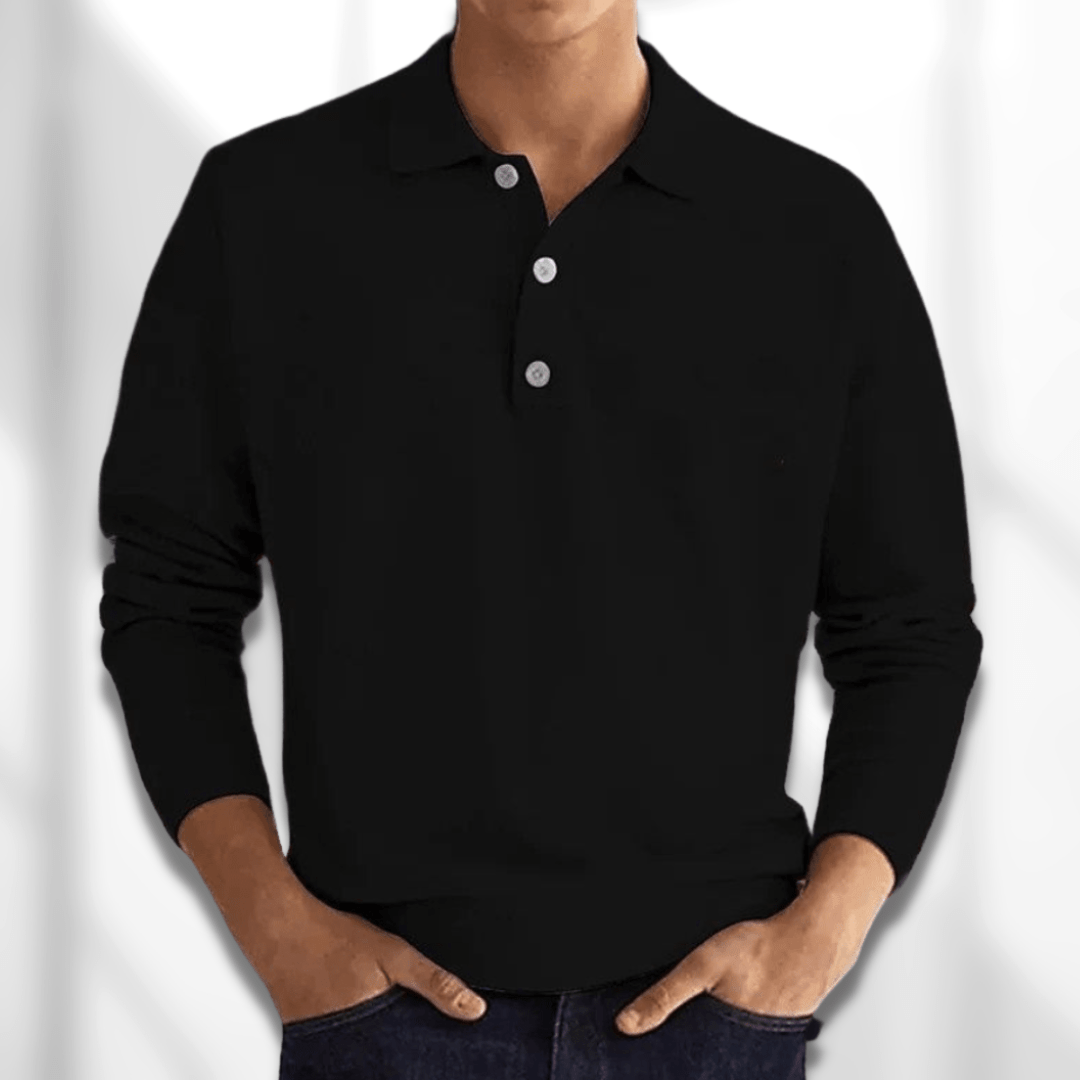 Felix - Long-sleeved classic polo shirt