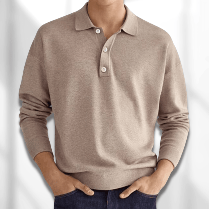 Felix - Long-sleeved classic polo shirt