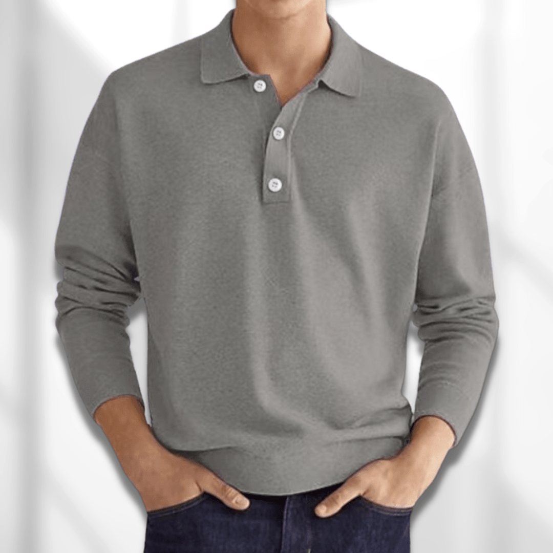 Felix - Long-sleeved classic polo shirt