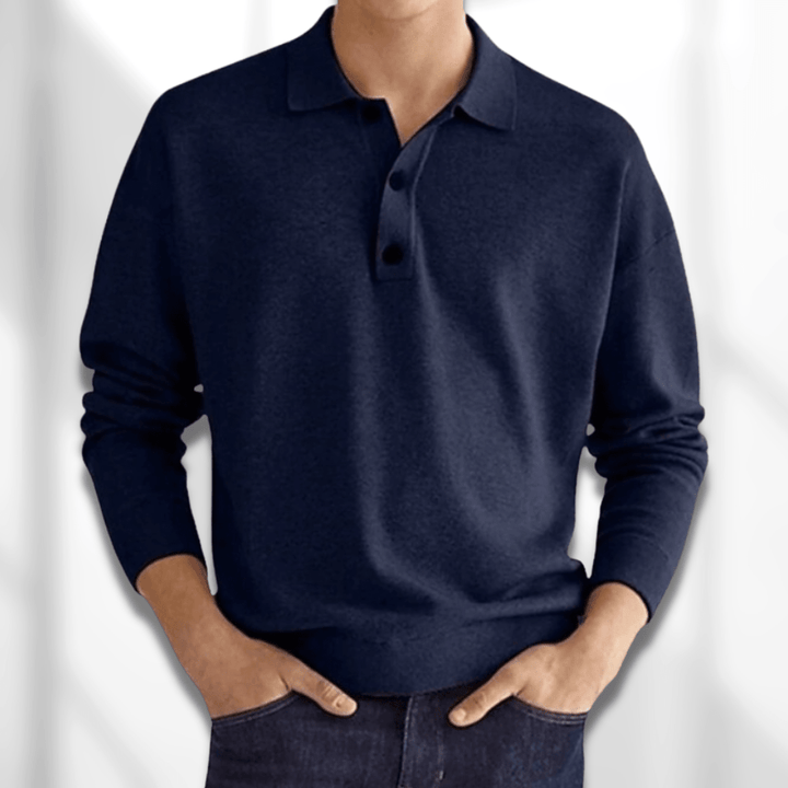 Felix - Long-sleeved classic polo shirt