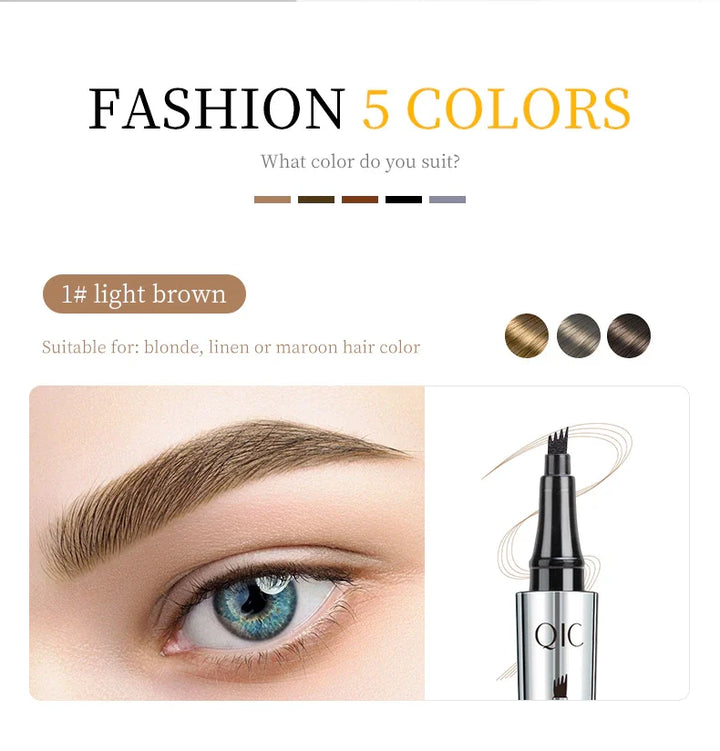 3D waterproof eyebrow pencil 1+1 Free!