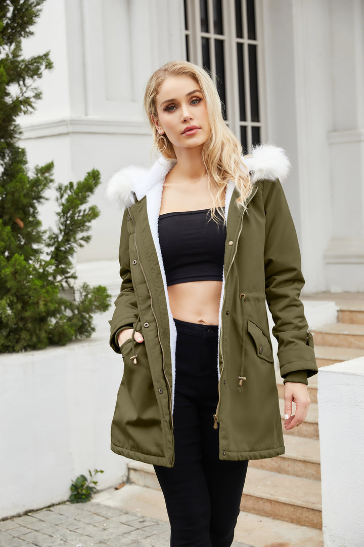 Arabella - Detachable Fur Collar Parka