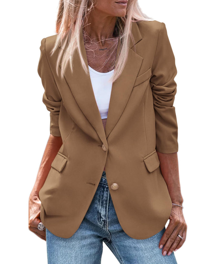 Women's Long-Sleeved Slim Suit Jacket