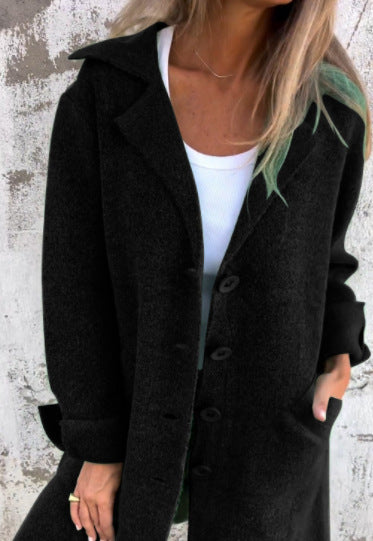 Cozy Autumn Buttoned Coat