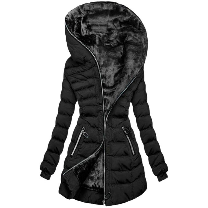 Women's Hooded Plus Velvet Cotton Coat