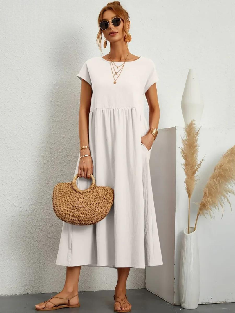 Charlotte | Cotton and Linen Dress