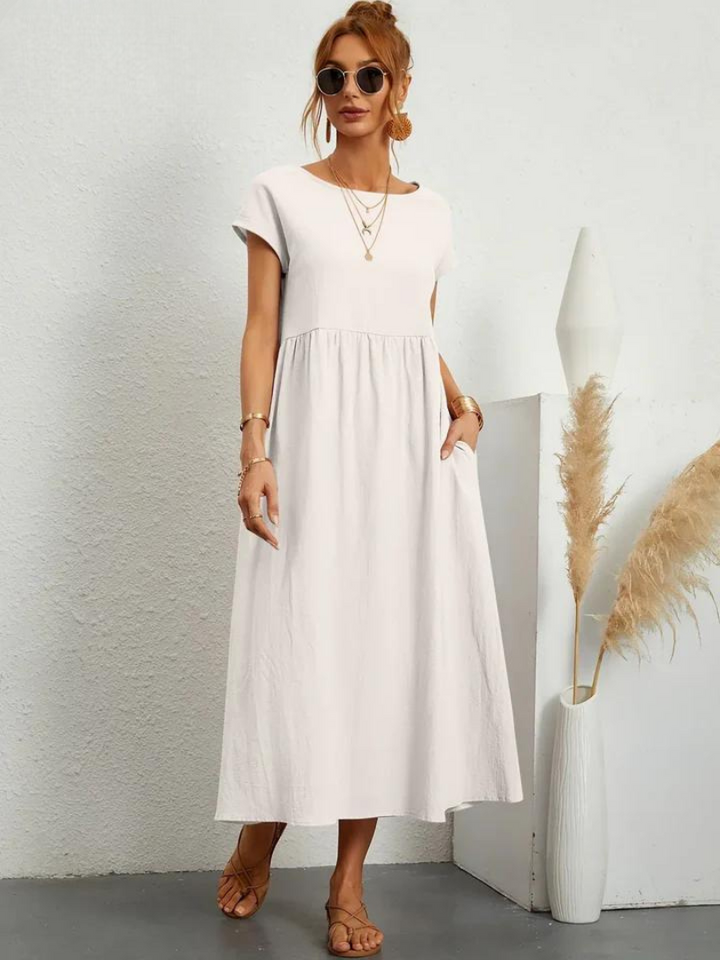 Charlotte | Cotton and Linen Dress