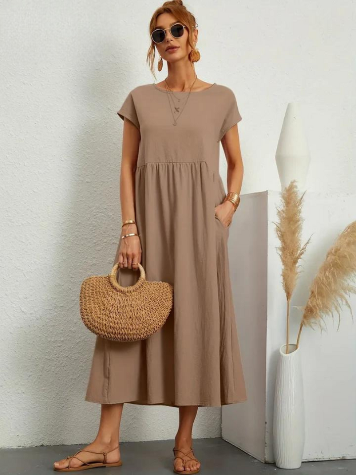 Charlotte | Cotton and Linen Dress