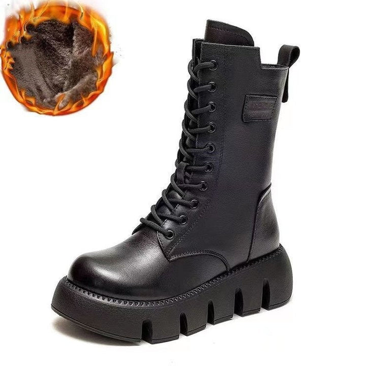 ThermaLuxe - Orthopedic Leather Winter Boots