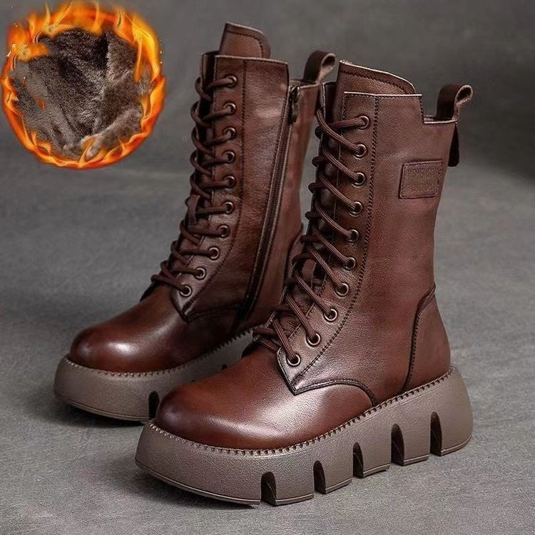 ThermaLuxe - Orthopedic Leather Winter Boots