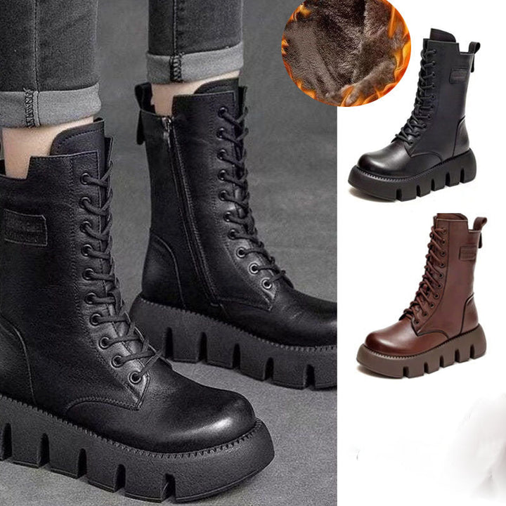 ThermaLuxe - Orthopedic Leather Winter Boots