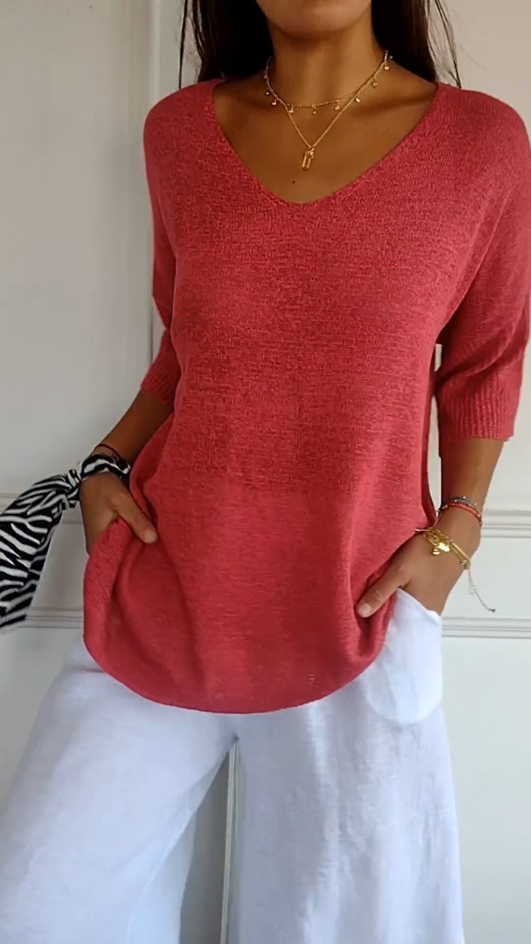 Ivy - Elegant Knitted Shirt for Women