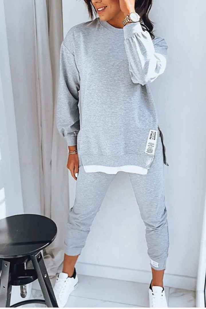 Ava - Comfortable Sweatshirt and Pants Set for Women