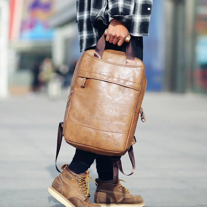 EUGENIO | Leather Backpack for Men – Ideal for Office and Laptop Use