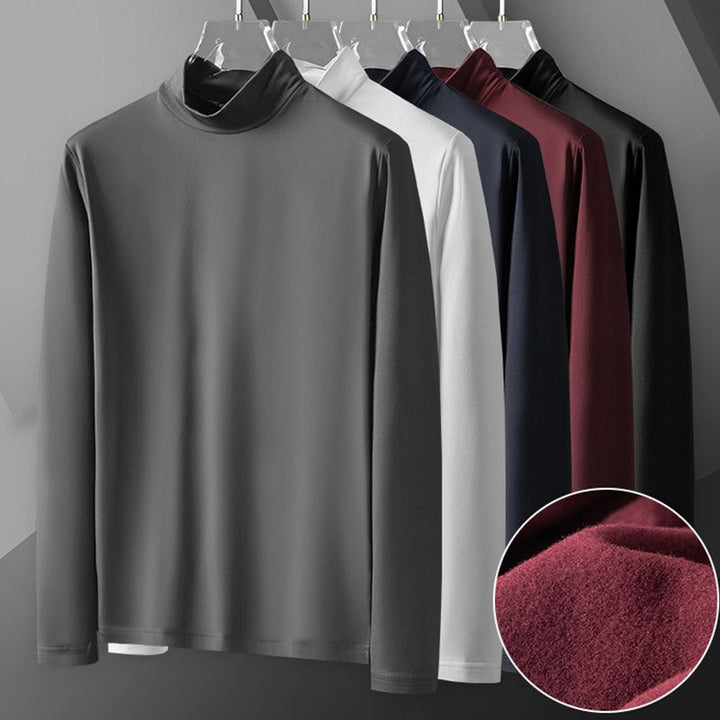 🔥New warm sale🔥Men's warm and comfortable stretch mercerized cotton base layer shirt【40% off】